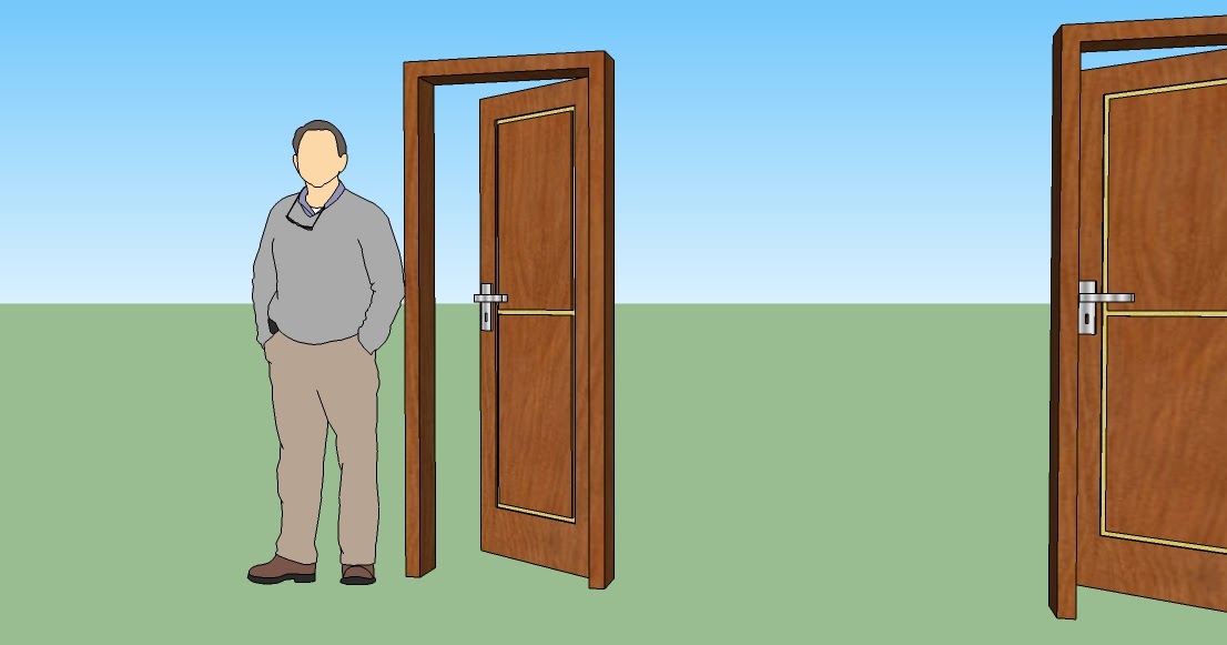 TUTORIAL membuat pintu dan jendela 3D dengan bukaan sketchup 