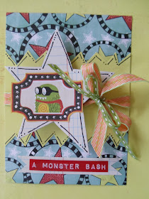 Monster Card with Stars