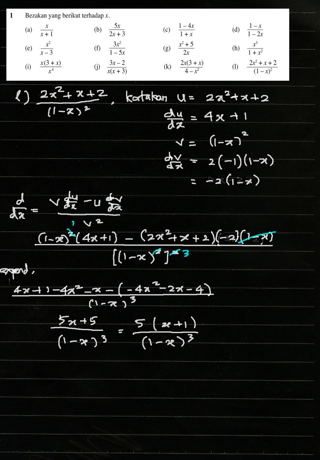 Cikgu Azman - Bukit Jalil: F4 Add Math Bab 9 Pembezaan 