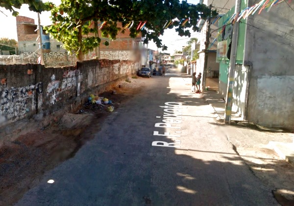 Imagem ilustrativa da rua onde o crime foi realizado (Foto: Google Street View).