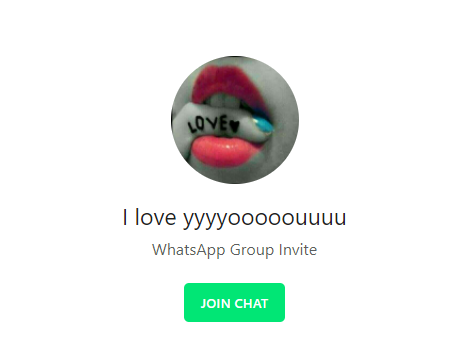 I love yyyyooooouuuu - WhatsApp Group