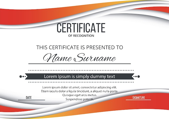 Certificate of Recognition