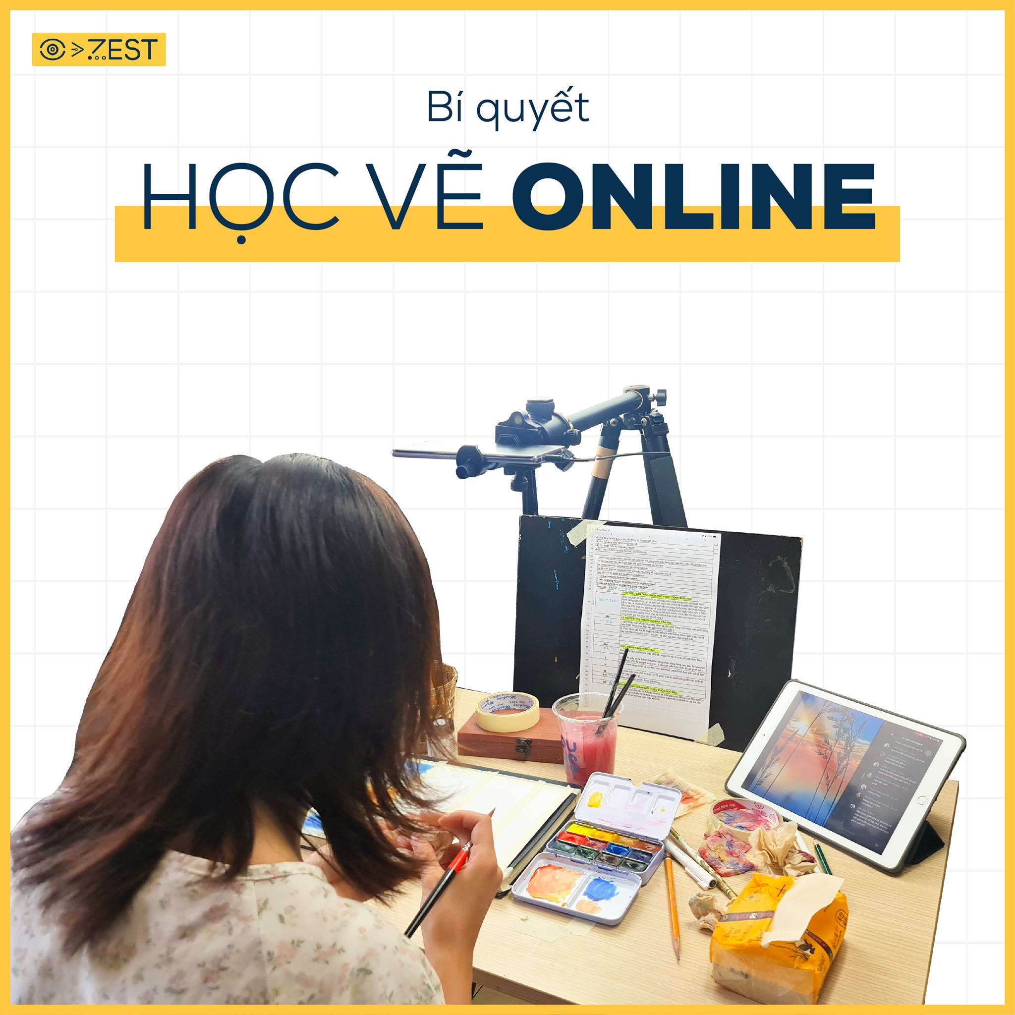 bí quyết học vẽ online cho bạn luyện thi đại học