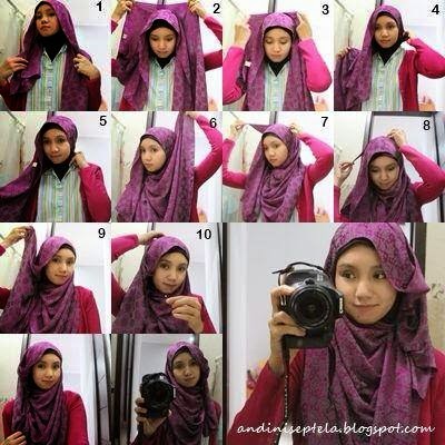tutorial pakai tudung bawal 4 segi square hijab seperti tutorial cara lilit shawl tudung part 2 