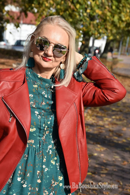 blogerka modowa 50 plus, over50 plus, blogfashion, fashionstylist, stylistka, kreator wizerunku, babooshkastyle, modna50, Orsay, Bonprix, Dune London, Ryłko, ramoneska, leather jacket