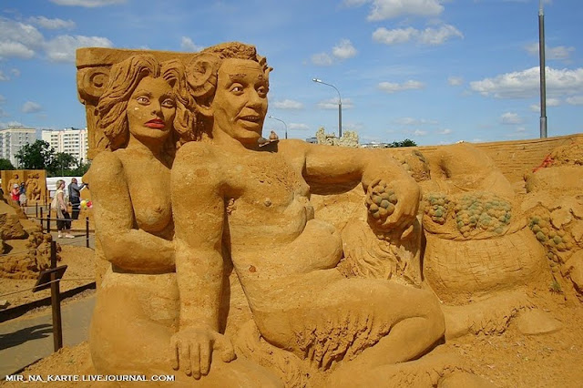 Amazing: Great Roman Empire Sand Sculpture Exhibition in Russia