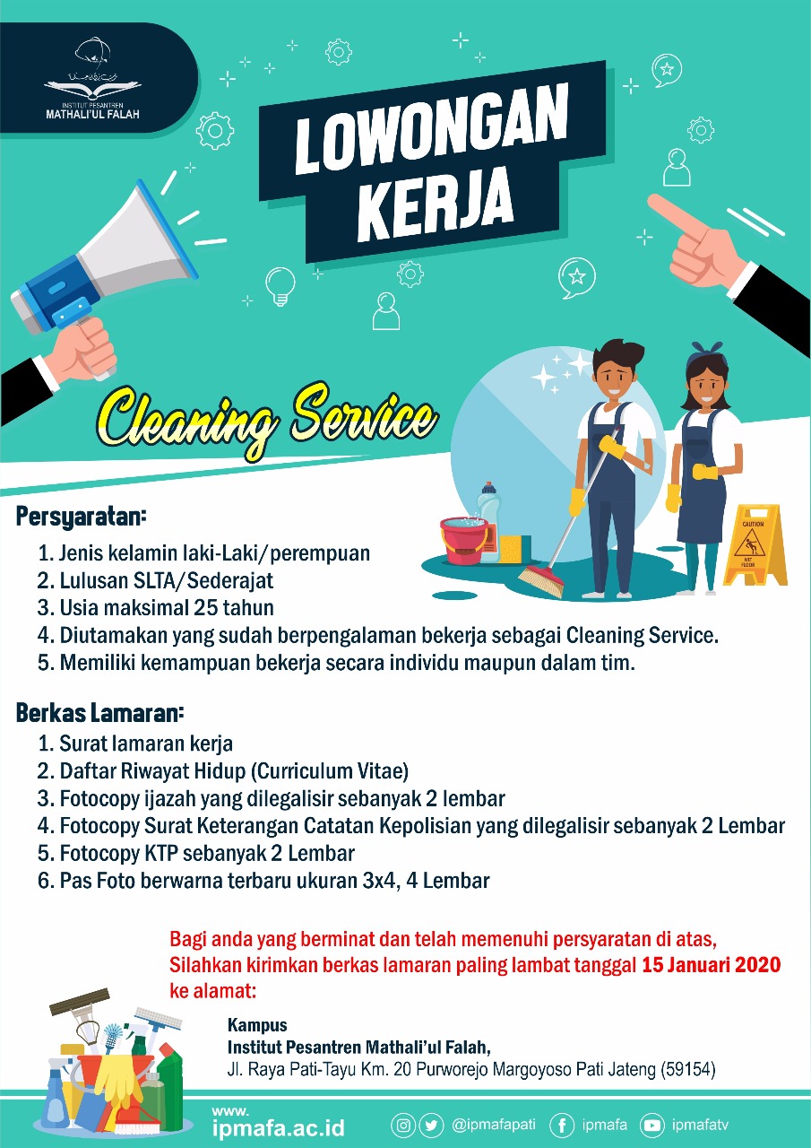 Lowongan Kerja Cleaning Service