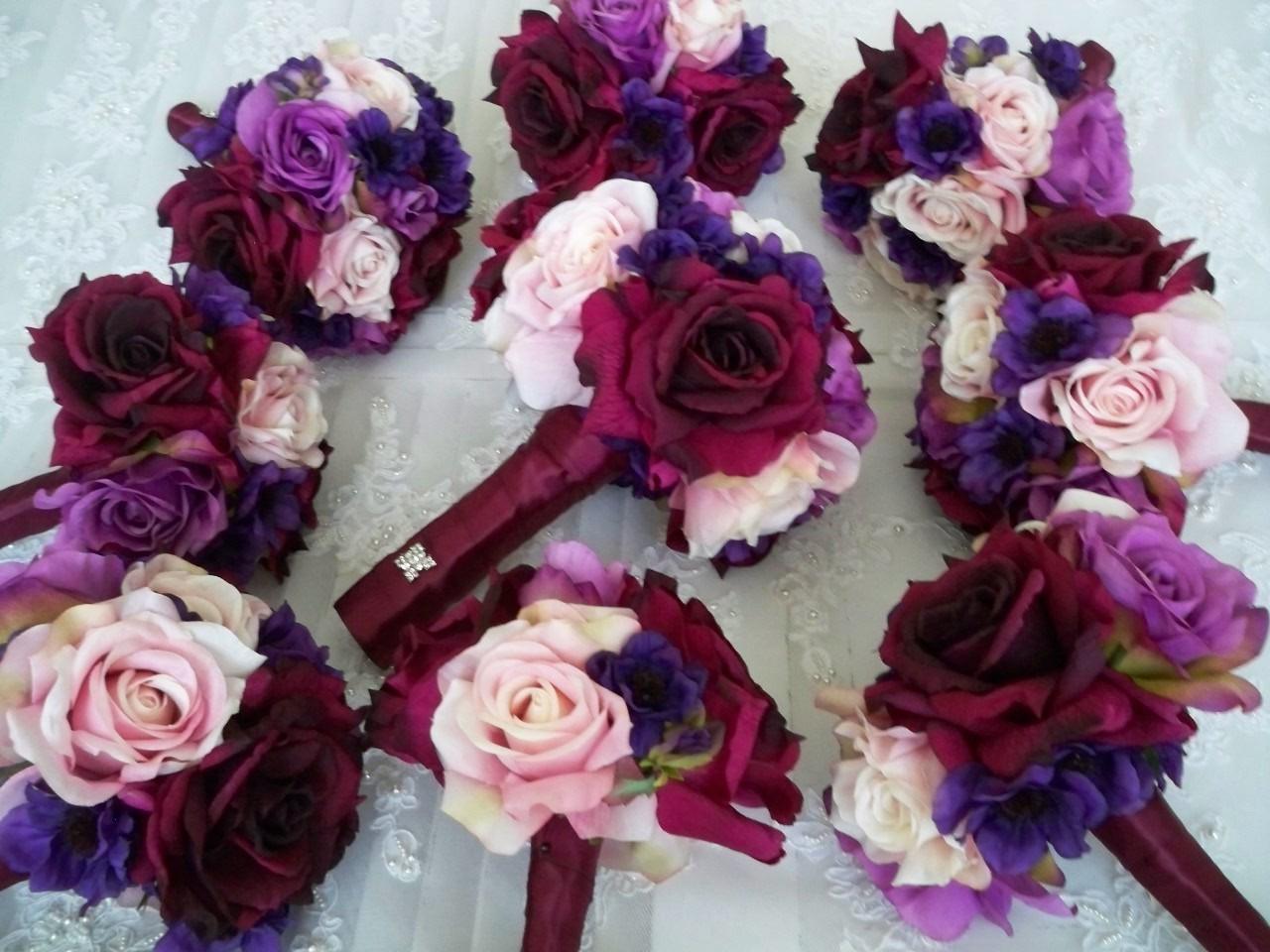 Sangria Rose Bridal Bouquet