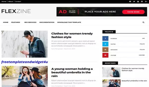 Flexzine Blogger Template Free Download