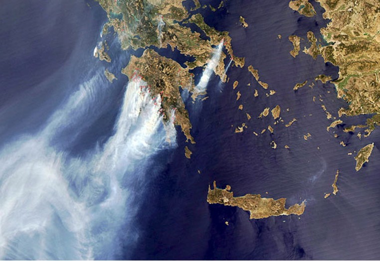 Suburban spaceman: NASA Aqua Images: Greece from space