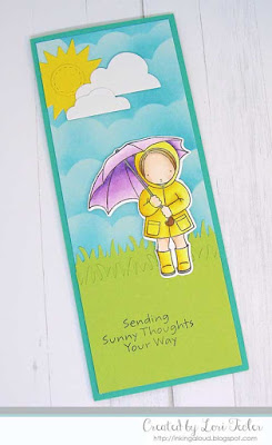 Sending Sunny Thoughts card-designed by Lori Tecler/Inking Aloud-stamps and dies from My Favorite Things