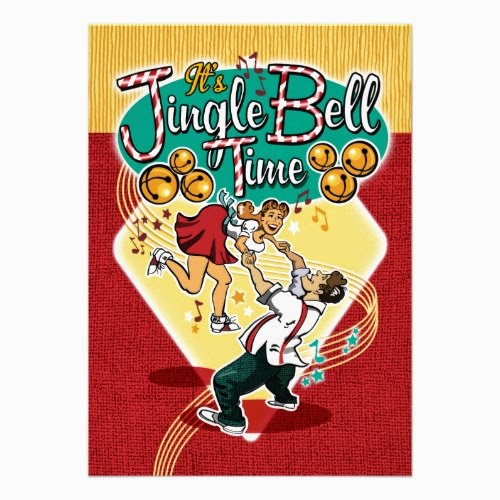 It’s Jingle Bell Time - A Fun Retro 1950s Style Christmas Party Invitation