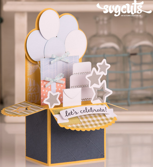 You may need to visit a couple to find each of the colors. Capadia Designs Happy 80th Birthday Box Card