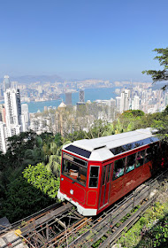 Hong Kong Skyline and the Peak Tram
