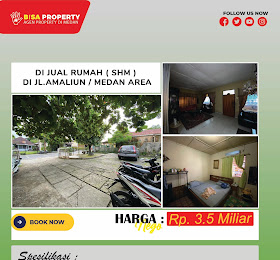 Di Jual Rumah Lama ( SHM ) Di Jalan Amaliun Medan Area Luas Tanah ±700m² <del> Rp 4 Miliar  </del> <price>Rp. 3,5 Miliar</price> <code>rumahjlamaliun</code>