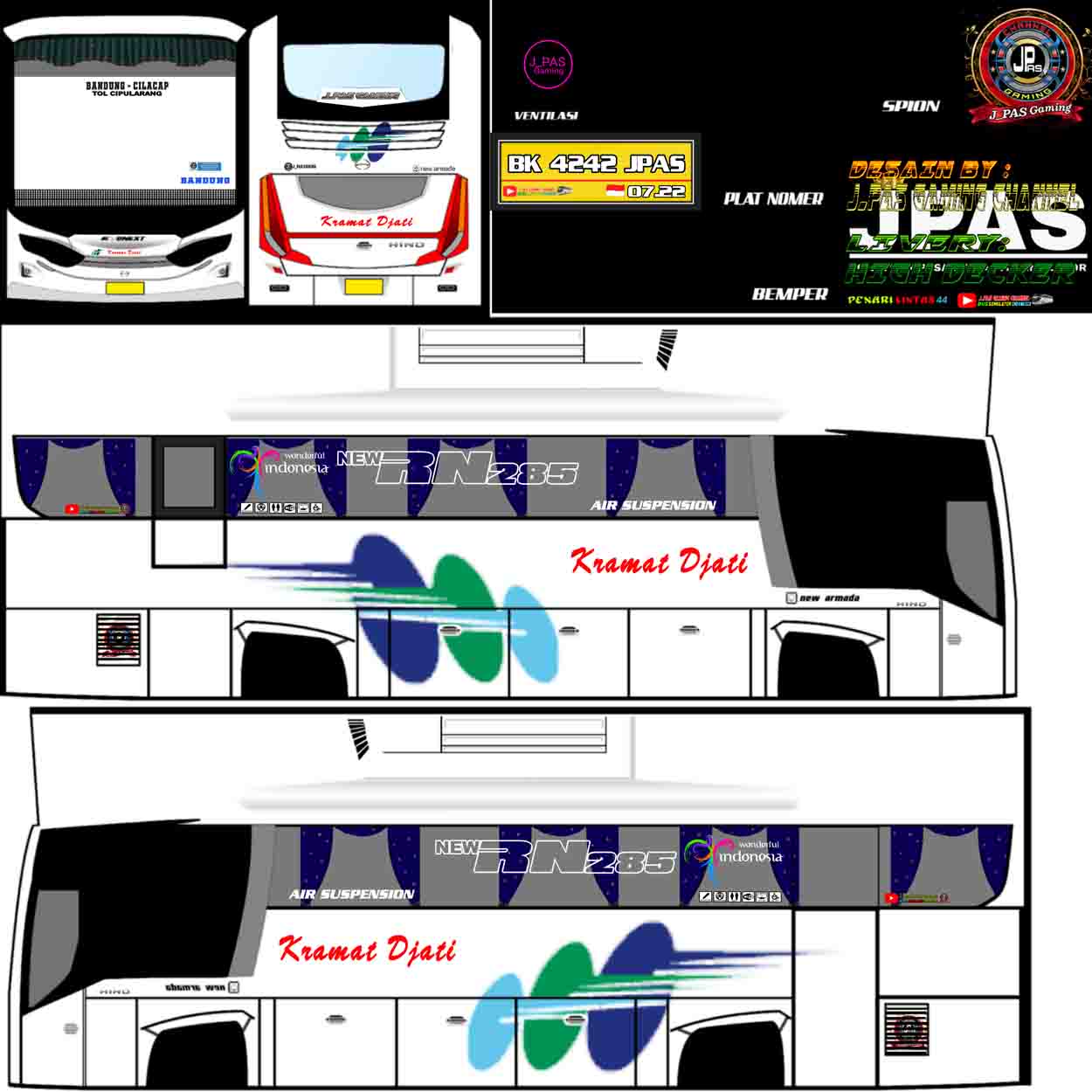 livery bussid hd kramat djati