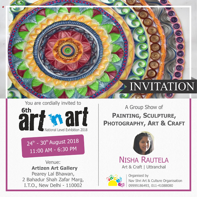 Artist Nisha Rautela, All India Painting, Photography, Sculpture, Art & Craft Exhibition on National Level