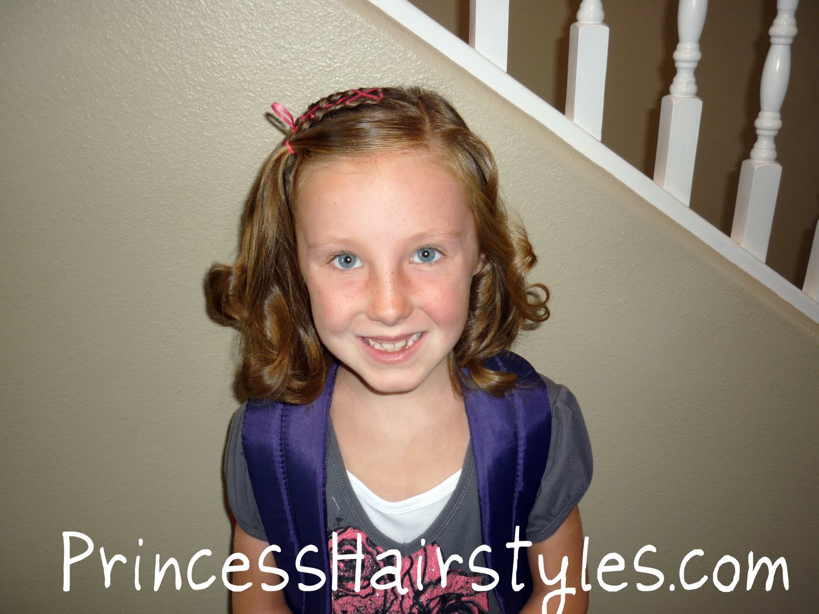 Here are a few more hairstyles we've done for school pictures in years ...