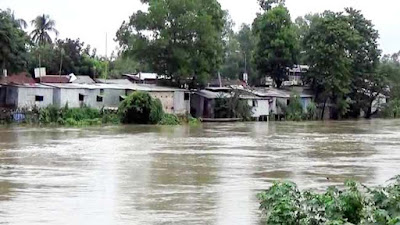 খোয়াই নদীর পানি বিপদসীমার ১০০ সেমি উপরে