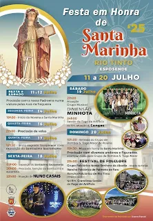 Festas de Santa Marinha 2025 - Rio Tinto
