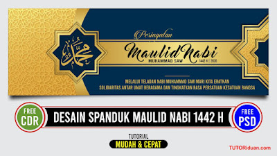 Desain Spanduk Maulid Nabi 1442 H