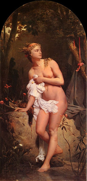 Diana , Charles Gleyre , Classical mythology, Greek mythology, Roman mythology, mythological Art Paintings, Myths and Legends