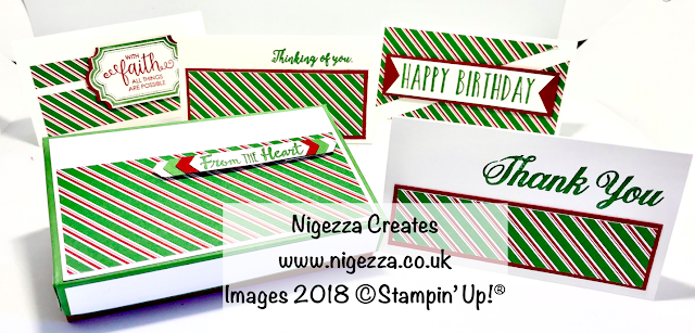 Narrow Note Cards Using Dashing Along DSP: Great For Craft Fairs Nigezza Creates