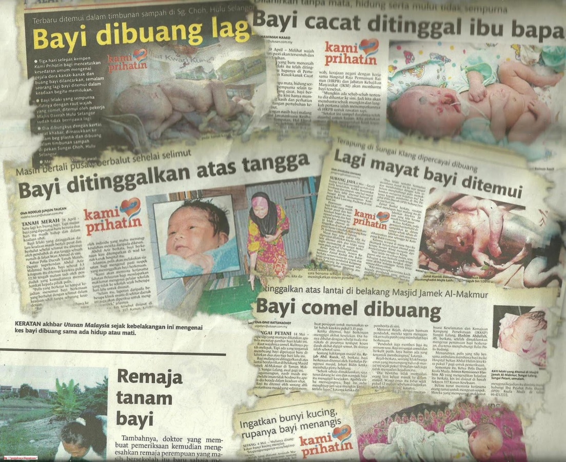 E FOLIO TENTANG  KES PEMBUANGAN  BAYI  BERLELUASAN DALAM 