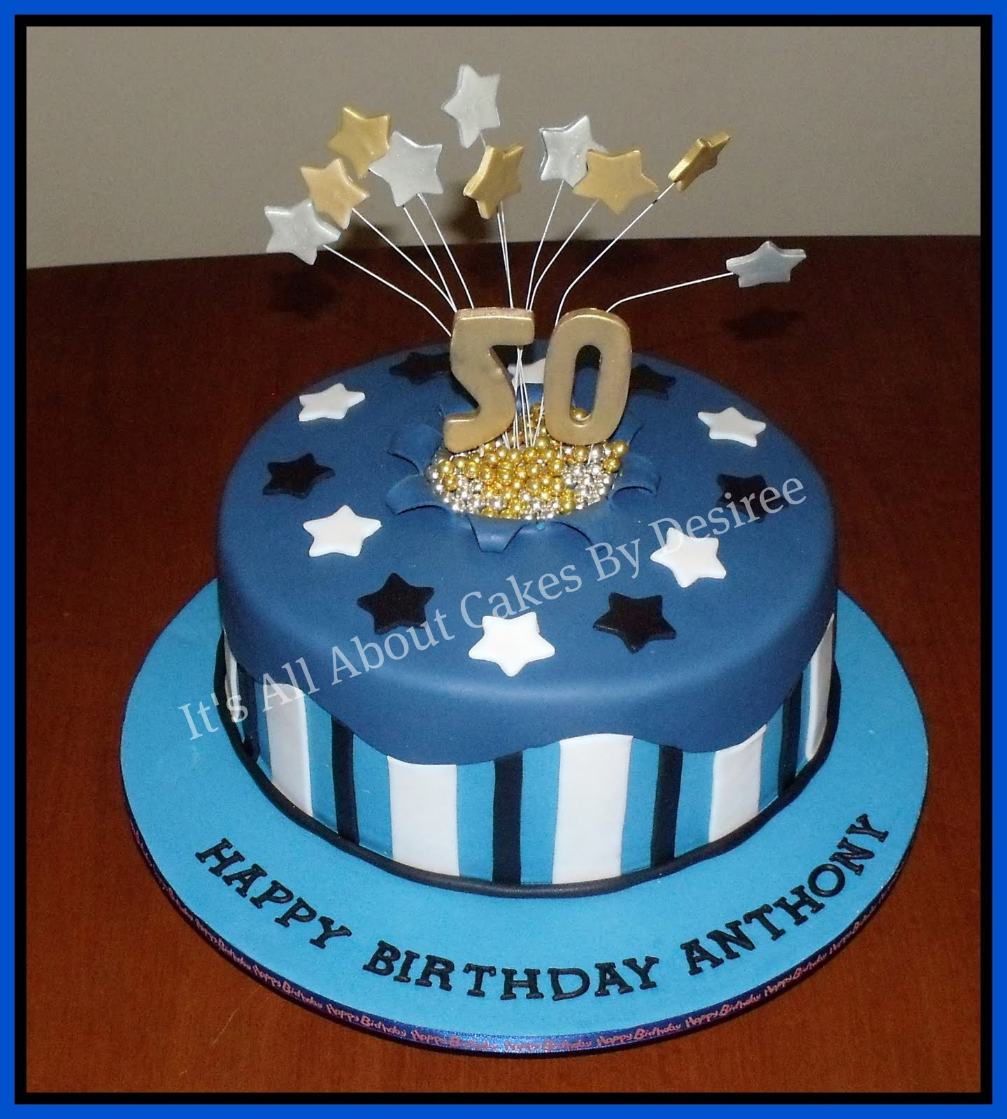 stylish men s 50th birthday cake