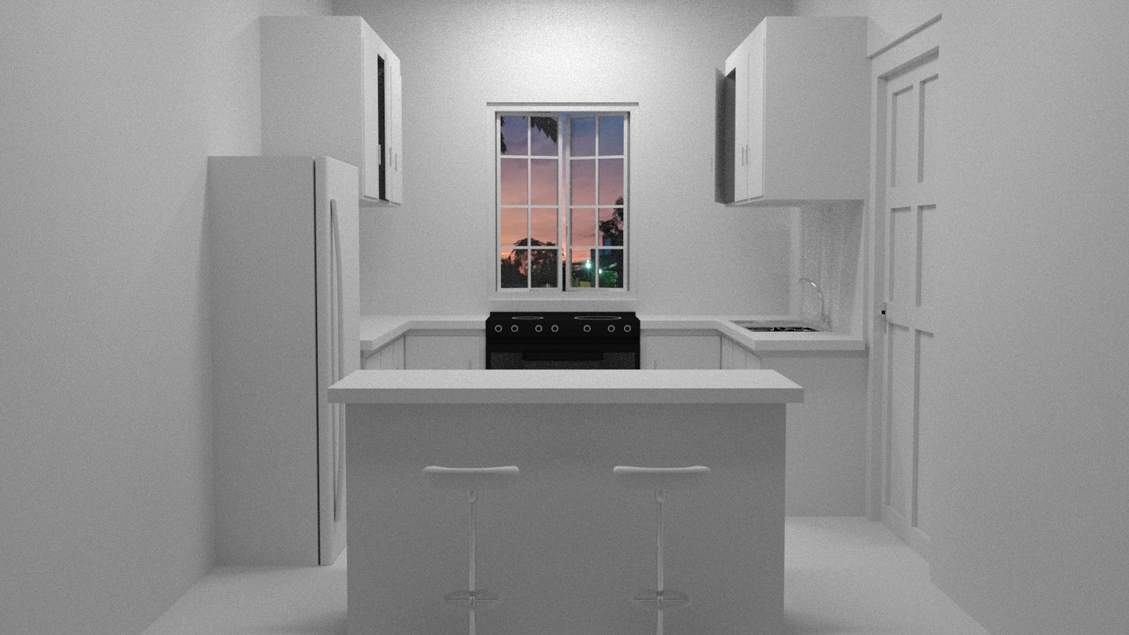 Free 3D Kitchen Set .blend file