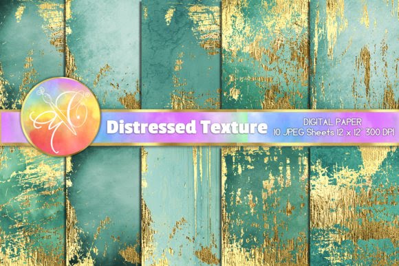 Etsy Turquoise Distressed Digital Paper cut files for your personal DIY projects