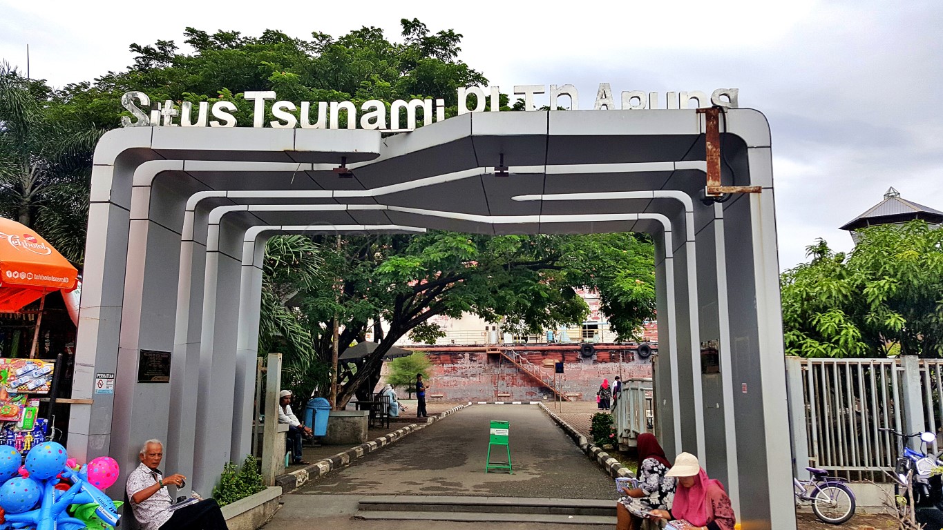 entrance gate to the PLTD Apung 1 Power Ship Museum in Banda Aceh