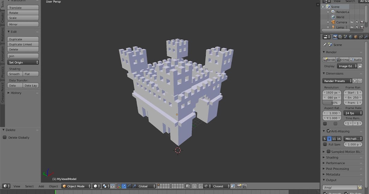 How To Import Magicavoxel Into Blender