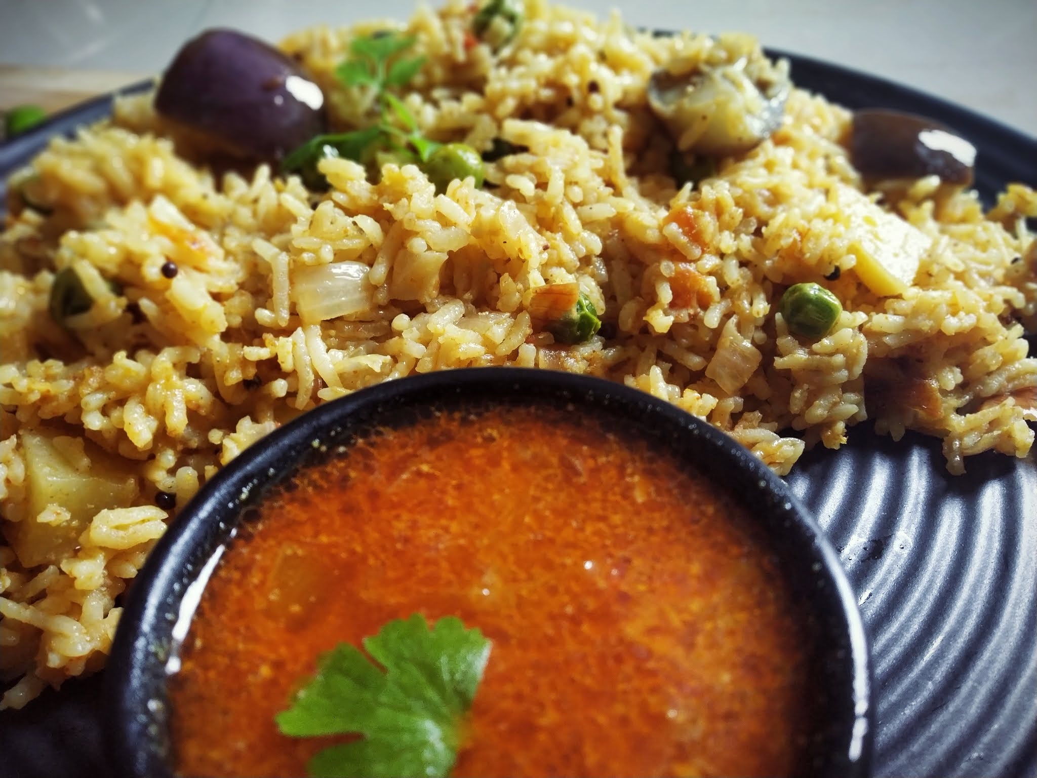 Brinjal Rice Andhra style