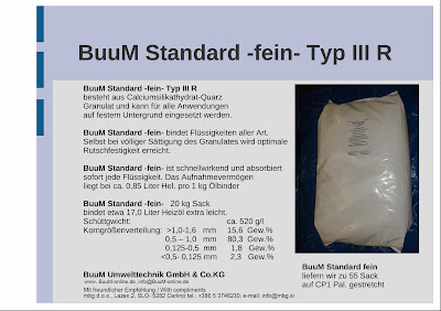 Absorber za olja in kemikalije "BuuM Standard - fein -  Typ III R"