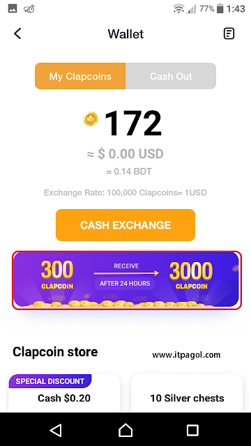 exchange clipcoins to USD