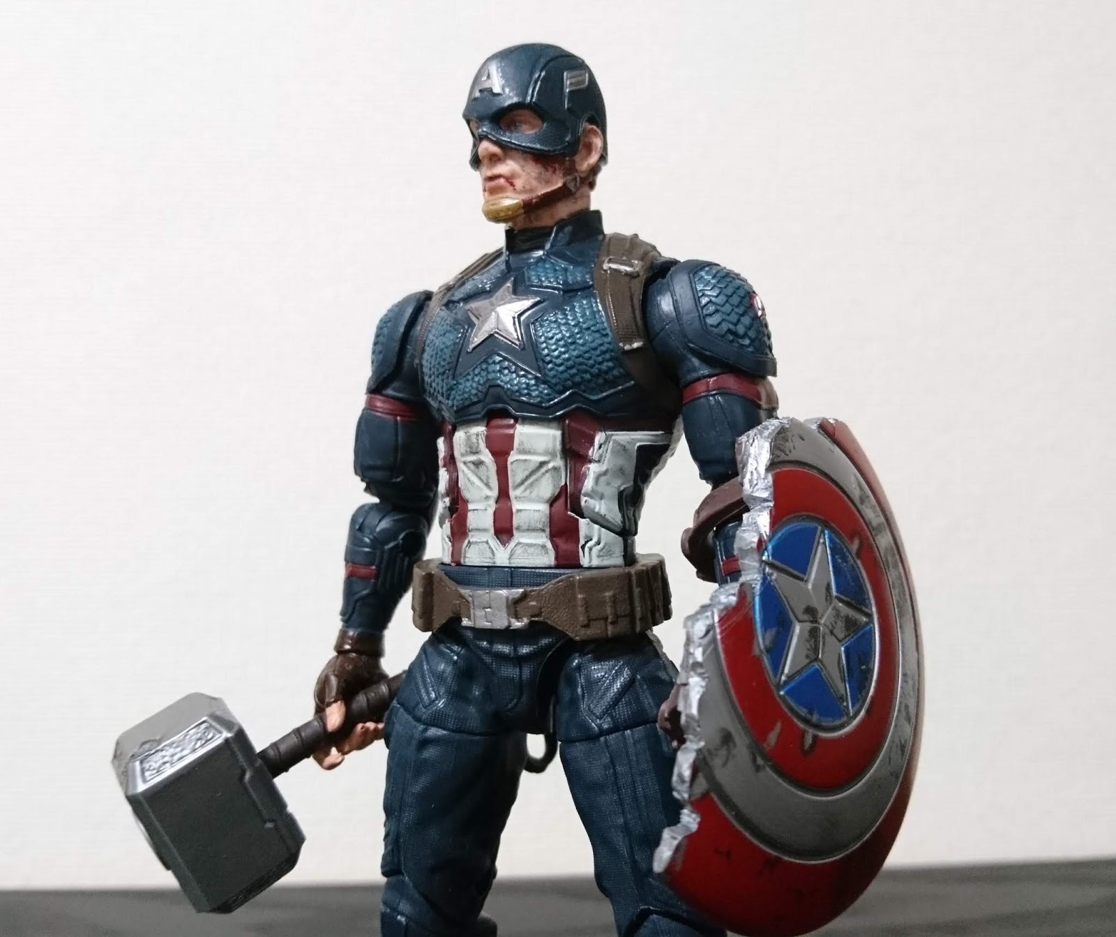 キャプテン アメリカ マーベルレジェンド カスタムリペイント アベンジャーズ エンドゲーム Marvel Legends Avengers Endgame Worthy Captain America Custom Repaint
