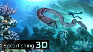 Screenshots of the Spearfishing 3D for Android tablet, phone.