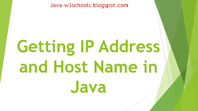 Getting IP Address and Host Name in Java