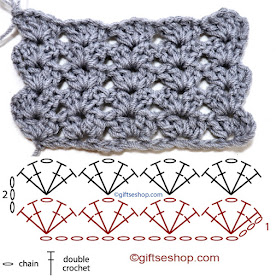 crochet shell stitch pattern