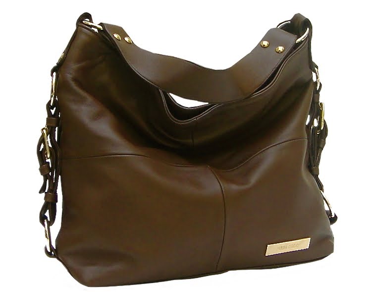 brown leather hobo bag. Leather Hobo Bag-$145