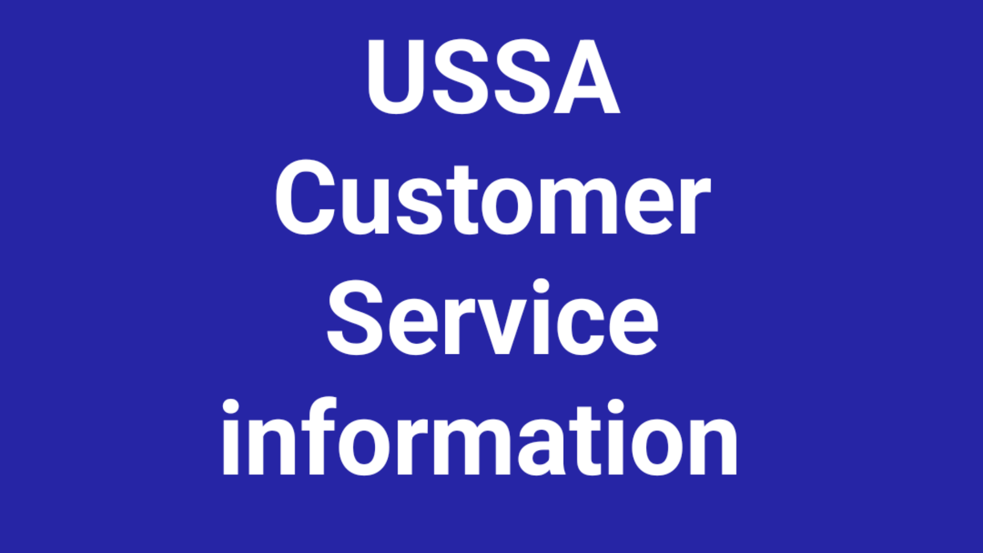 USAA Customer Service  Number