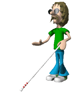 Blind Man Cartoon