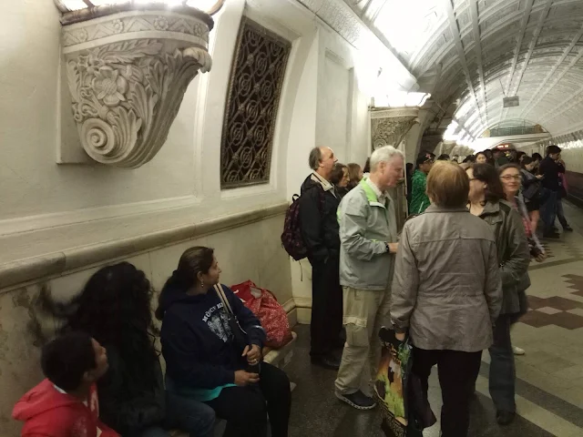 Belorusskaya Metro Subway Station, Moscow, Russia