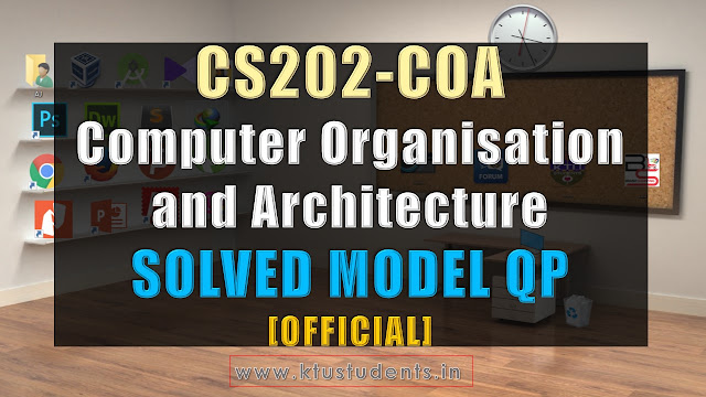 CS202 COA SOLVED Official model question paper WITH ANSWERS