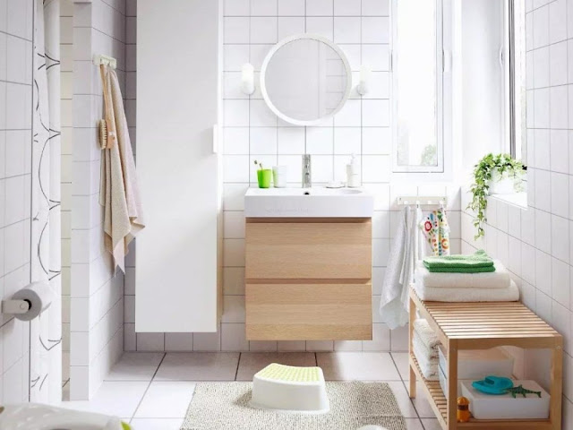Desain Kamar Mandi Modern Klasik dari IKEA