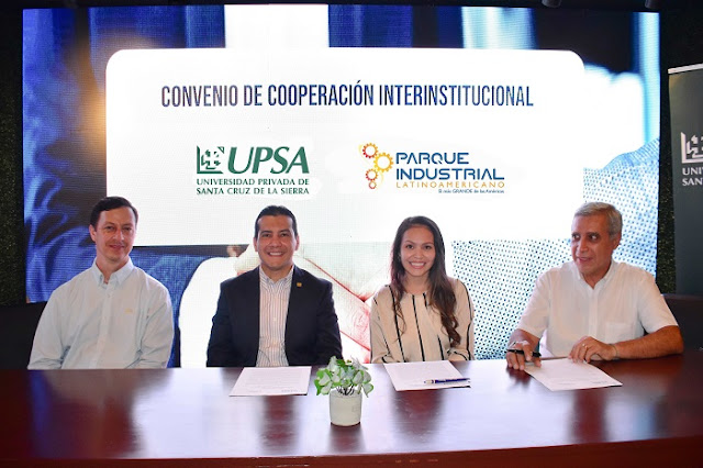 UPSA Y PARQUE INDUSTRIAL LATINOAMERICANO FIRMAN CONVENIO PARA POTENCIAR UN CENTRO DE DESARROLLO EMPRESARIAL