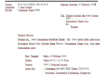 Contoh Surat Undangan Kegiatan Kkg Sd / 810 Contoh Undangan Rapat Gugus Gratis Contoh Undangan : Contoh surat undangan rapat warga dilingkup rt dan rw.