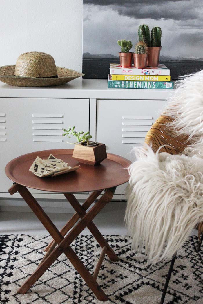 http://www.poppytalk.com/2015/06/diy-ikea-hack-copper-end-table.html