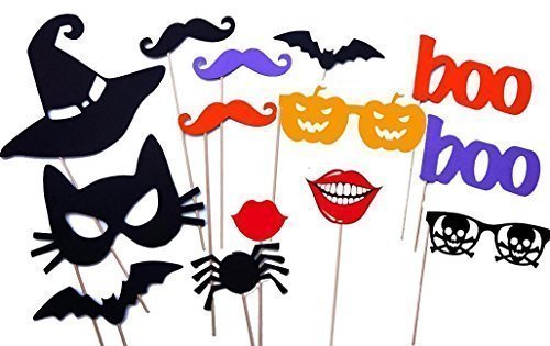 Halloween Masks, Halloween Photo Booth Props, Party Decorations,NO DIY REQUIRED, on a stick ready to be used by usa-sales - Deals & Sales